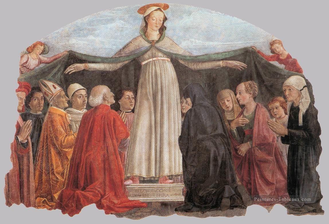 Madone de la miséricorde Renaissance Florence Domenico Ghirlandaio Peintures à l'huile